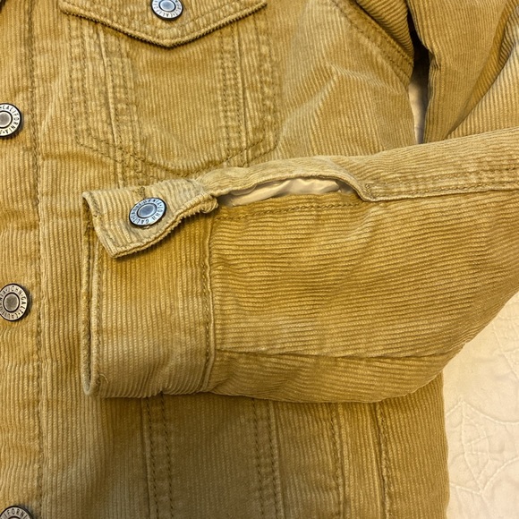 John Galt Brandy Melville Tan Cream Sherpa-Lined Jacket | One-Size S/M - Picture 5 of 11